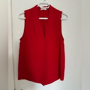 Babaton Sleeveless Red power blouse